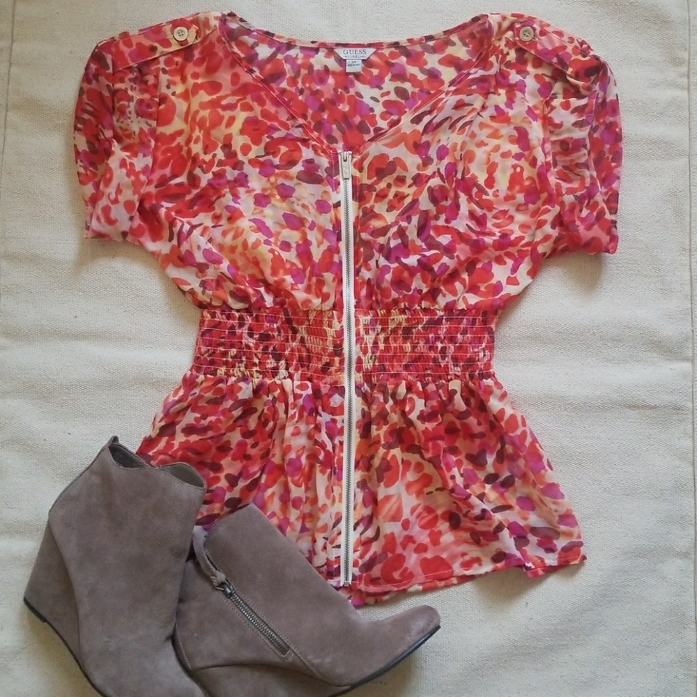 Guess Multi Color Blouse